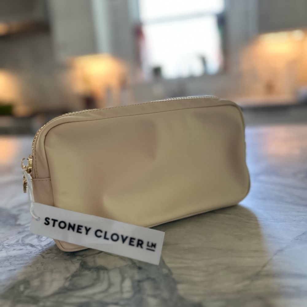 Stoney Clover Lane Cream Classic Small Pouch NWT